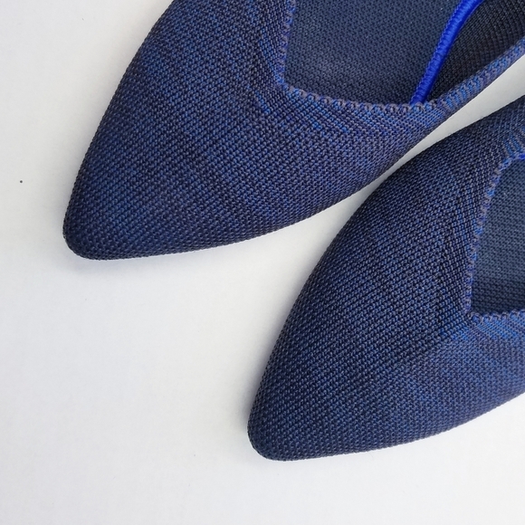 🌸 Rothy's | Blue Pointed Toe Flats, size 7.5 - Picture 7 of 7